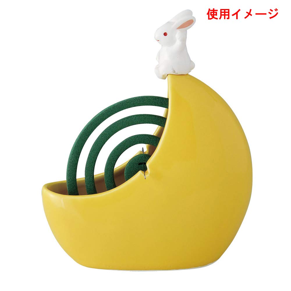 Amazon｜蚊取り器 月蚊遣器 招きうさぎ [17 x 14.1 x 6cm] 納涼